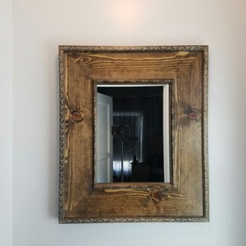 b4 Fabrication - Wood mirror - Metal Fabricators Near Me