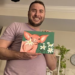 BrentArt - Andy's spring pig!