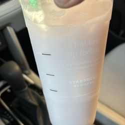 Starbucks - Pink drink light ice no strawberries