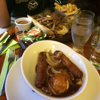 Murty Rabbitts - Bangers and mash + steak sandwich - Pubs Near Me - Galway, G Murty Rabbitts - Bangers and mash + steak sandwich - Pubs Near Me - Galway, G