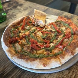 Chicken Basil Pesto Pizza