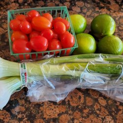 Crossroads Produce - Green onions, grape tomatoes, and limes