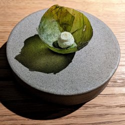 CODA - 07/09/22 Lettuce - Candied Lettuce, Cream Cheese, Crystalized Cucumber