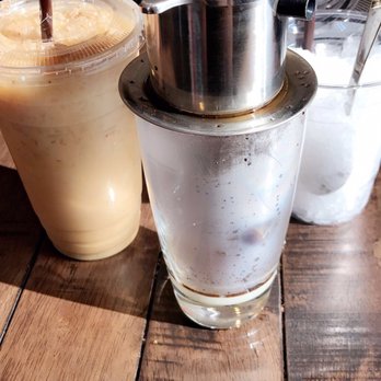 Rescate Coffee - Iced Vietnamese Coffee and Iced Horchata latte, yum! - Coffee & Tea Near Me - Elk Grove, California