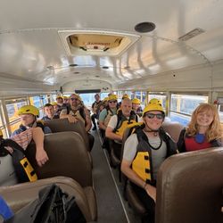 Liquid Descent - Our group of 17 ready to conquer the rapids.