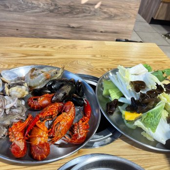 Shabu Lin - Seafood and veggies yummmm - Hot Pot Near Me - Arcadia, California
