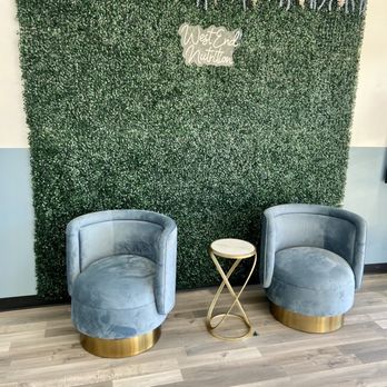 West End Nutrition - two chairs in front of a wall of greenery - Juice Bars & Smoothies Near Me - Easley, South Carolina West End Nutrition - two chairs in front of a wall of greenery - Juice Bars & Smoothies Near Me - Easley, South Carolina