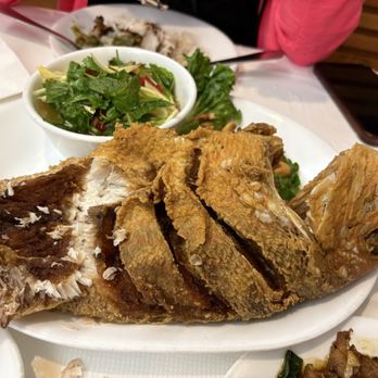 SriPraPhai Thai Restaurant - Over fried fish...dry as a bone! - Thai Near Me - Woodside, New York