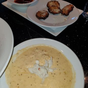 Catherine's Restaurant - Delicious Cream of Crab Soup, Zucchini Chips and a delicious LemonDrop Martini - Caribbean Near Me - Laurel, Maryland