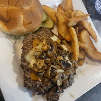 Chubby's - Mushroom Swiss. I add cheddar. - Bars Near Me - Wyoming, Michigan