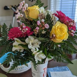 Beautiful bouquet of flowers I received on a Random act of Kindness day while walking in the Strand area.