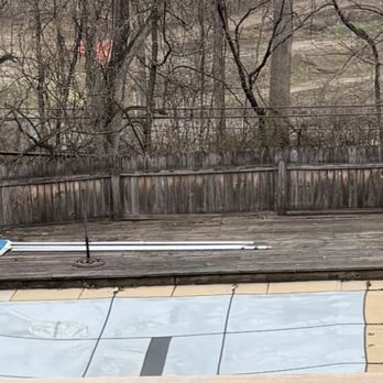 Jefferson Custom Painting - Deck and fence before - Painters Near Me - Upper Darby, Pennsylvania Jefferson Custom Painting - Deck and fence before - Painters Near Me - Upper Darby, Pennsylvania