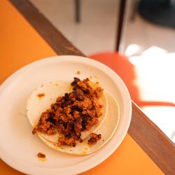 El Sobrecito del Fogón - Chorizo taco