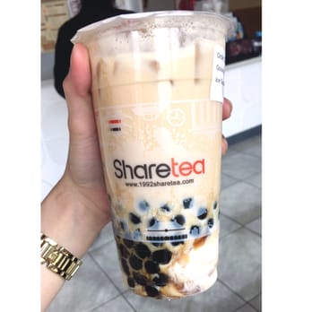 Sharetea - Oolong Milk Tea with Tapioca and Ice cream. Bomb!!! - Coffee & Tea Near Me - Renton, Washington Sharetea - Oolong Milk Tea with Tapioca and Ice cream. Bomb!!! - Coffee & Tea Near Me - Renton, Washington