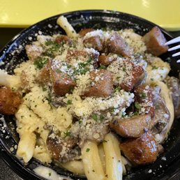 Chefs Pasta with sausage in Aglio d Olie Chefs Pasta with sausage in Aglio d Olie