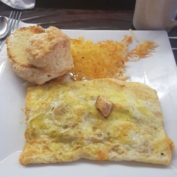 Cowboy Cafe - Omlette with side of biscuit and hash browns - American Near Me - Dubois, Wyoming Cowboy Cafe - Omlette with side of biscuit and hash browns - American Near Me - Dubois, Wyoming