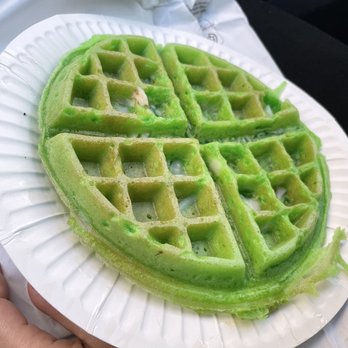 Urbanh Cafe - Pandan Waffle with coconut meat - Vietnamese Near Me - Chandler, Arizona Urbanh Cafe - Pandan Waffle with coconut meat - Vietnamese Near Me - Chandler, Arizona