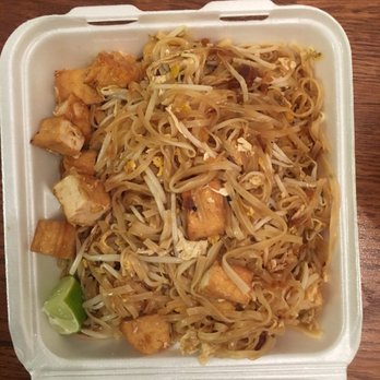 Aim Thai Restaurant - Pad Thai with Tofu - Thai Near Me - Houston, Texas