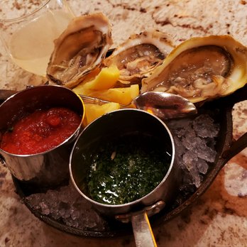 Ad Lib Craft Kitchen & Bar - Massachusetts Raw Oysters with Lemon & Other Sauces. - American Near Me - Harrisburg, Pennsylvania