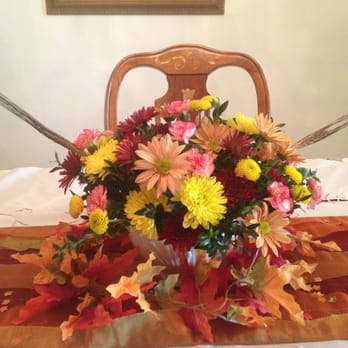 Kathy's Florist - A gift for Thanksgiving from my mother in law. It had candles coming out of it but we burned those during the diner. - Florists Near Me - Fort Lauderdale, Florida Kathy's Florist - A gift for Thanksgiving from my mother in law. It had candles coming out of it but we burned those during the diner. - Florists Near Me - Fort Lauderdale, Florida