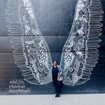 Nashville Experience Tours - Popular Angel Wings Mural - Walking Tours Near Me - Nashville, Tennessee