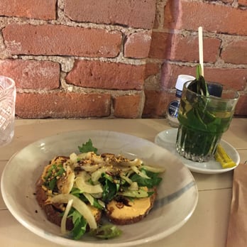 Coffee & Coconuts - Goat cheese and sweet potato sandwich delish - Coffee & Tea Near Me - Amsterdam, New Hampshire