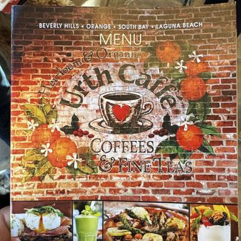 Urth Caffé - Orange - Menu cover - Coffee & Tea Near Me - Orange, California