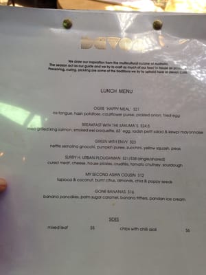 Menu photo 6 Devon Cafe Surry Hills, NSW