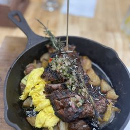 Teriyaki Steak and Eggs Skillet