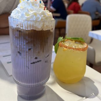Taste & Glory - iced ube latte with an espresso shot - Breakfast & Brunch Near Me - San Mateo, California