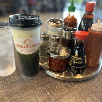 Pholuscious - Green Thai tea & all the Sauces & seasoning - Vietnamese Near Me - Huntington Beach, California Pholuscious - Green Thai tea & all the Sauces & seasoning - Vietnamese Near Me - Huntington Beach, California