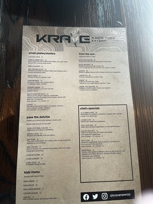 Menu photo 3 KRAVE A New York Eatery New Rochelle, NY Menu photo 3 KRAVE A New York Eatery New Rochelle, NY