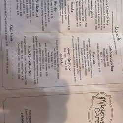 The Violetwood Cafe - Lunch menu