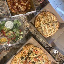 Mogio's Gourmet Pizza - Margarita Pizza, Chef Salad, 10" Garlic Cheese Bread Sticks, Kid's Pizza