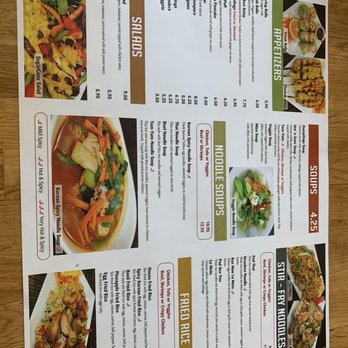SugarCane Thai - the menu of the restaurant - Korean Near Me - Bridgewater, Massachusetts