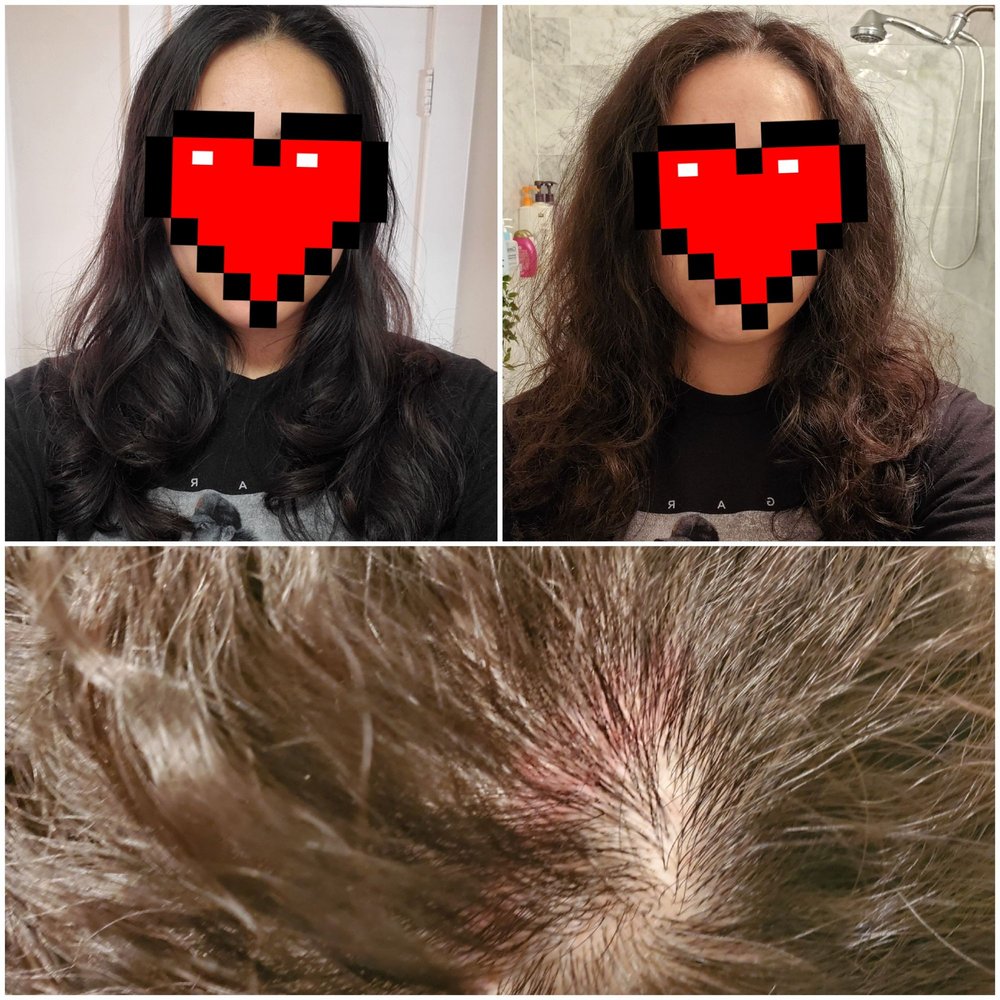 Michelle's Hair Studio - Digital perm before/after. Yep, that's how it was "styled". My hair became a lignter shade and my scalp was also burned pretty badly. :( - Hair Salons Near Me - San Francisco, California Michelle's Hair Studio - Digital perm before/after. Yep, that's how it was "styled". My hair became a lignter shade and my scalp was also burned pretty badly. :( - Hair Salons Near Me - San Francisco, California