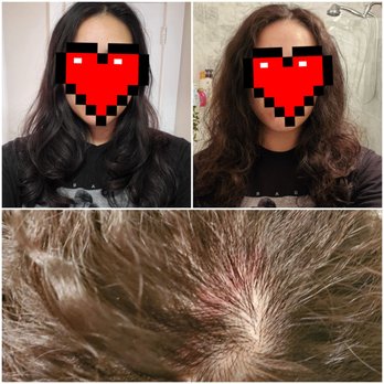 Michelle's Hair Studio - Digital perm before/after. Yep, that's how it was "styled". My hair became a lignter shade and my scalp was also burned pretty badly. :( - Hair Salons Near Me - San Francisco, California Michelle's Hair Studio - Digital perm before/after. Yep, that's how it was "styled". My hair became a lignter shade and my scalp was also burned pretty badly. :( - Hair Salons Near Me - San Francisco, California
