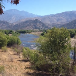 The Old Kernville Historic Cemetery - View of the river from the back of the cemetery