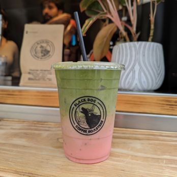 Black Dog Coffee Roasters - Sweet Little Hulk (Matcha + Oat Milk + Rose) - Coffee Roasteries Near Me - Signal Hill, California Black Dog Coffee Roasters - Sweet Little Hulk (Matcha + Oat Milk + Rose) - Coffee Roasteries Near Me - Signal Hill, California