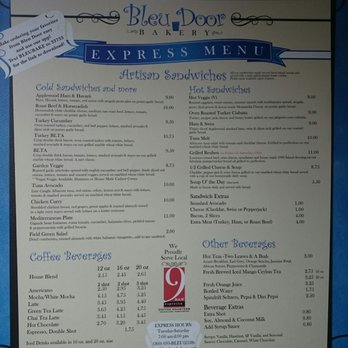 Bleu Door Bakery - Outside walk-up menu - Bakeries Near Me - Vancouver, Washington Bleu Door Bakery - Outside walk-up menu - Bakeries Near Me - Vancouver, Washington