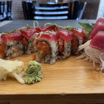 Blu Sushi - Tuna special roll + sashimi - Sushi Bars Near Me - Ridgewood, New Jersey Blu Sushi - Tuna special roll + sashimi - Sushi Bars Near Me - Ridgewood, New Jersey