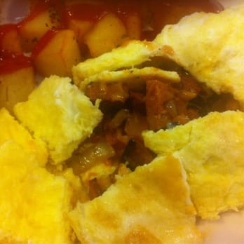 John's Breakfast & Lunch - That chorizo omelette is stuffed with sausage and veggies. - Breakfast & Brunch Near Me - Calgary, Alberta