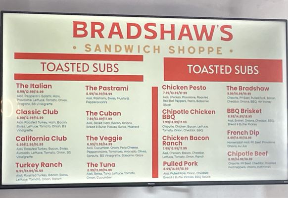 Menu photo 4 Bradshaws Sandwich Shoppe Sacramento, CA Menu photo 4 Bradshaws Sandwich Shoppe Sacramento, CA