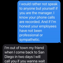 Message I received from the same guy that told me he wouldn't help me today.