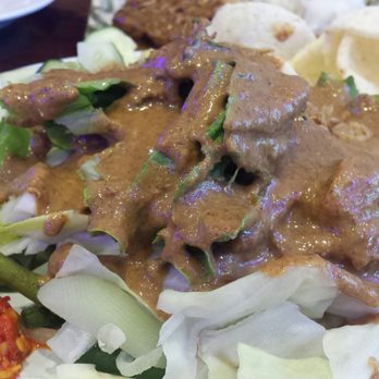 Awang Kitchen - Mixed vegetables with peanut sauce. 3/5 stars. - Indonesian Near Me - Elmhurst, New York Awang Kitchen - Mixed vegetables with peanut sauce. 3/5 stars. - Indonesian Near Me - Elmhurst, New York