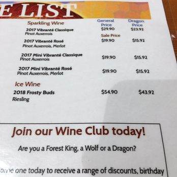 The Vibrant Vine - Tasting menu. - Wineries Near Me - Kelowna, British Columbia