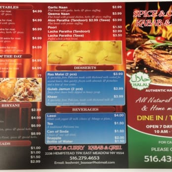 Halal Spice & Curry - the menu - Grocery Near Me - East Meadow, New York Halal Spice & Curry - the menu - Grocery Near Me - East Meadow, New York