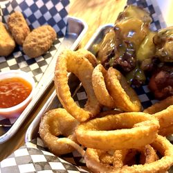 Wildfangs Grill House - Jalapeño poppers, wings and onion rings