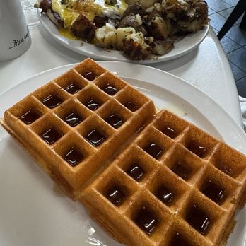 More Than Waffles - Plain, Sugar, or Cinnamon Belgian Waffle - Breakfast & Brunch Near Me - Encino, California More Than Waffles - Plain, Sugar, or Cinnamon Belgian Waffle - Breakfast & Brunch Near Me - Encino, California
