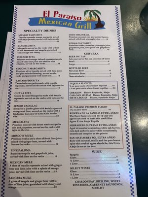 Menu photo 6 El Paraiso Mexican Grill Everett, WA Menu photo 6 El Paraiso Mexican Grill Everett, WA